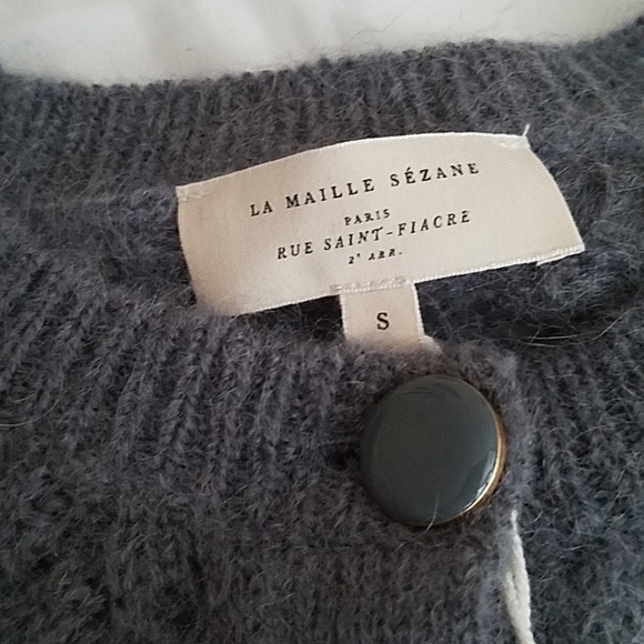 NWT Sezane Tonio Blue Grey Small - Picture 4 of 8